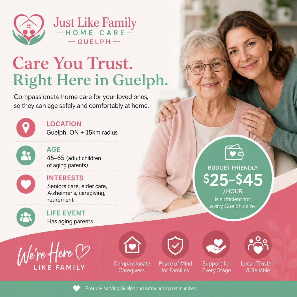 Companionship that brightens every day — Just Like Family Home Care Guelph