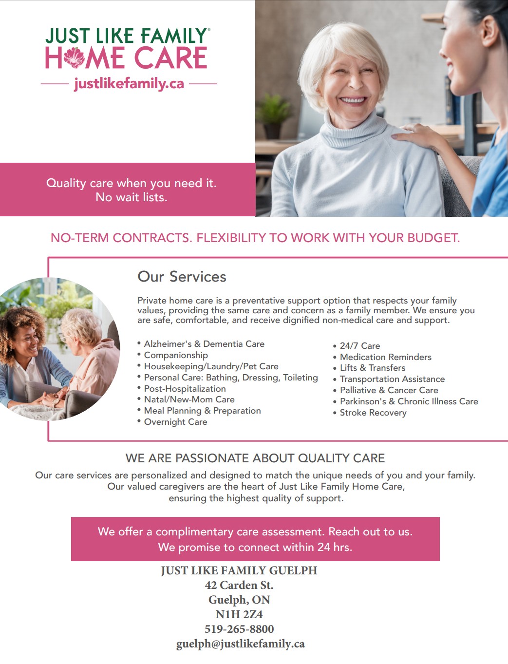 Family is at the heart of everything we do — Just Like Family Home Care Guelph